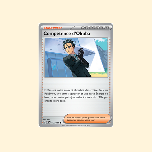 Carte Pokémon Compétence d'Okuba PRE 115/180 - Évolutions Prismatiques - Français