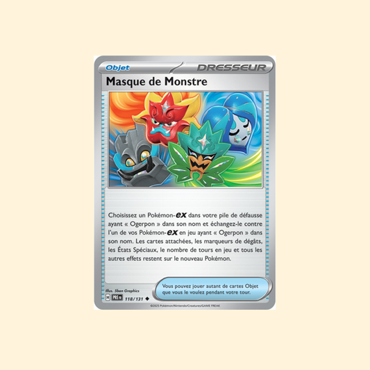 Carte Pokémon Masque de Monstre PRE 118/180 - Évolutions Prismatiques - Français