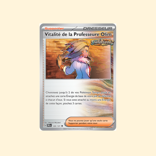 Carte Pokémon Vitalité de la Professeure Olim PRE 120/180 - Évolutions Prismatiques - Français