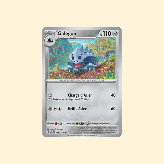 Carte Pokémon Galegon 121/167 - Mascarade Crépusculaire - Français