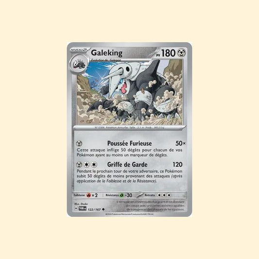 Carte Pokémon Galeking 122/167 - Mascarade Crépusculaire - Français