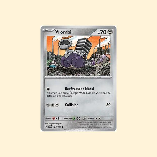Carte Pokémon Vrombi 124/167 - Mascarade Crépusculaire - Français