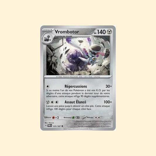 Carte Pokémon Vrombotor 125/167 - Mascarade Crépusculaire - Français
