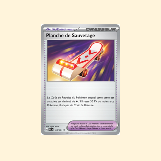 Carte Pokémon Planche de Sauvetage PRE 126/180 - Évolutions Prismatiques - Français