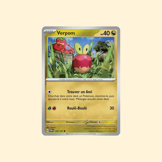 Carte Pokémon Verpom 126/167 - Mascarade Crépusculaire - Français