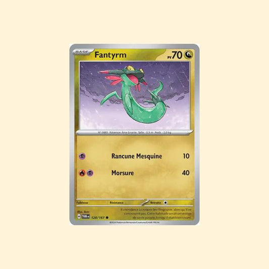 Carte Pokémon Fantyrm 128/167 - Mascarade Crépusculaire - Français
