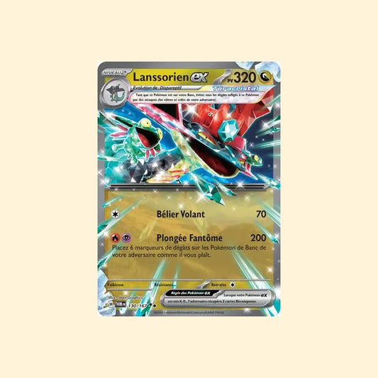 Carte Pokémon Lanssorien ex 130/167 - Mascarade Crépusculaire - Français