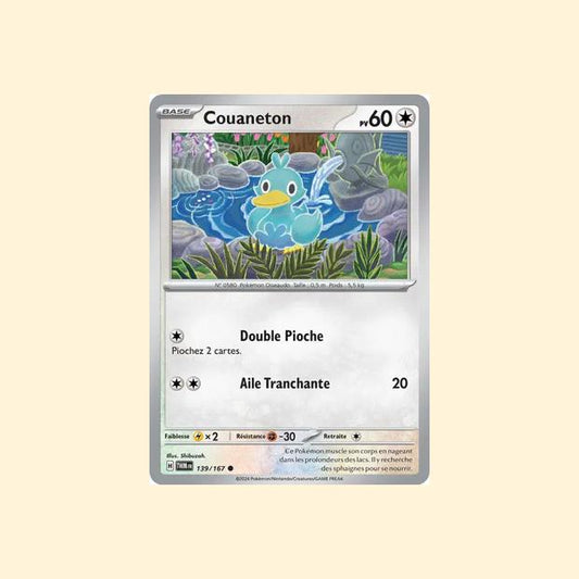 Carte Pokémon Couaneton 139/167 - Mascarade Crépusculaire - Français