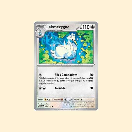 Carte Pokémon Lakmécygne 140/167 - Mascarade Crépusculaire - Français