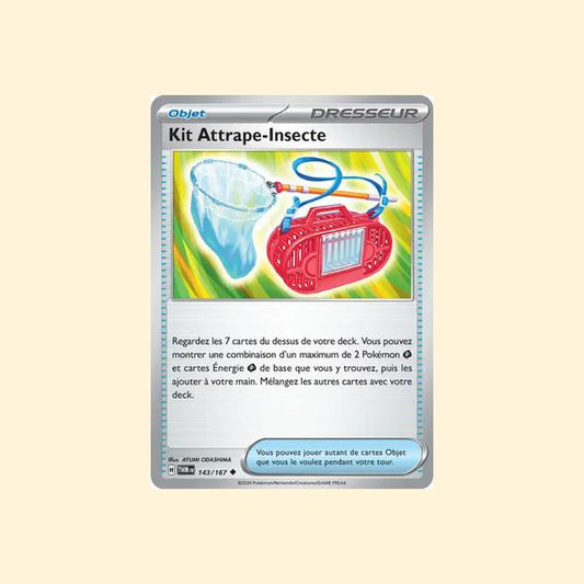 Carte Pokémon Kit Attrape-Insecte 143/167 - Mascarade Crépusculaire - Français