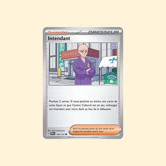Carte Pokémon Intendant 144/167 - Mascarade Crépusculaire - Français