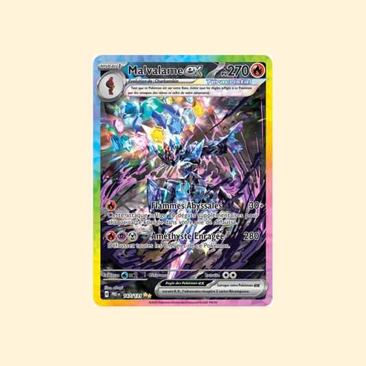 Carte Pokémon Malvalame ex PRE 147/180 - Évolutions Prismatiques - Français