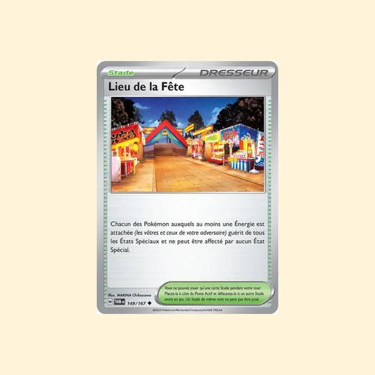 Carte Pokémon Lieu de la Fête 149/167 - Mascarade Crépusculaire - Français