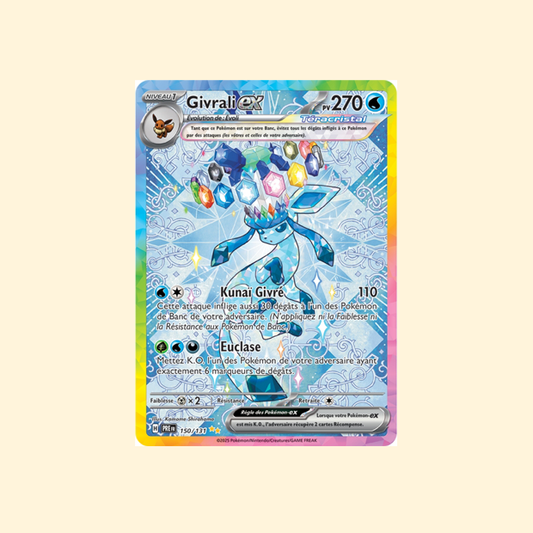 Carte Pokémon Givrali ex PRE 150/180 - Évolutions Prismatiques - Français