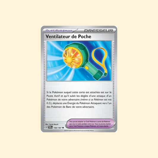 Carte Pokémon Ventilateur de Poche 150/167 - Mascarade Crépusculaire - Français
