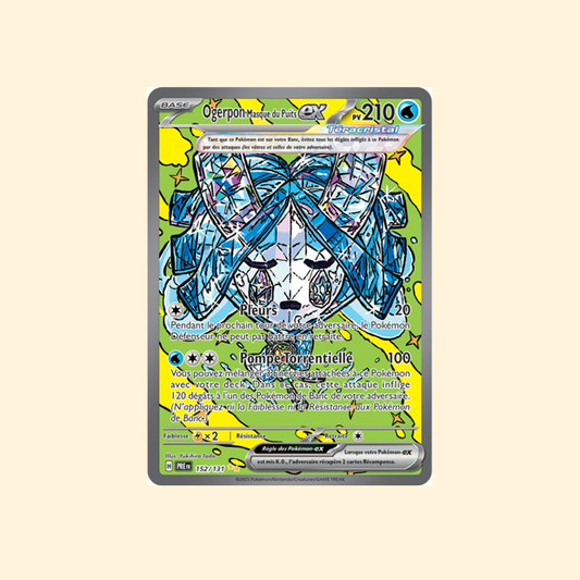 Carte Pokémon Ogerpon Masque du Puits ex PRE 152/180 - Évolutions Prismatiques - Français