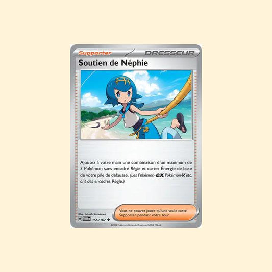 Carte Pokémon Soutien de Néphie 155/167 - Mascarade Crépusculaire - Français