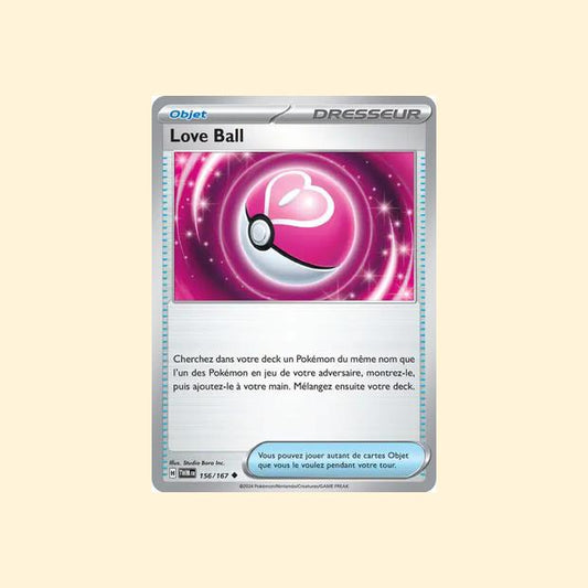 Carte Pokémon Love Ball 156/167 - Mascarade Crépusculaire - Français
