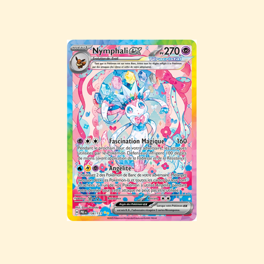 Carte Pokémon Nymphali ex PRE 156/180 - Évolutions Prismatiques - Français