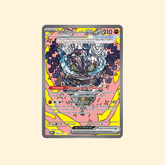 Carte Pokémon Ogerpon Masque de la Pierre ex PRE 160/180 - Évolutions Prismatiques - Français