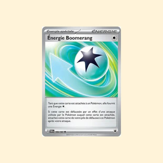 Carte Pokémon Énergie Boomerang 166/167 - Mascarade Crépusculaire - Français