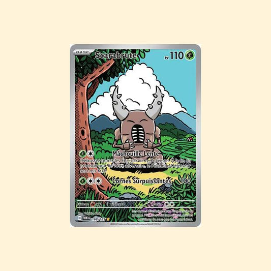Carte Pokémon Scarabrute 168/167 - Mascarade Crépusculaire - Français