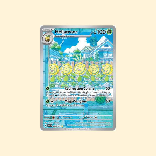 Carte Pokémon Héliatronc 169/167 - Mascarade Crépusculaire - Français