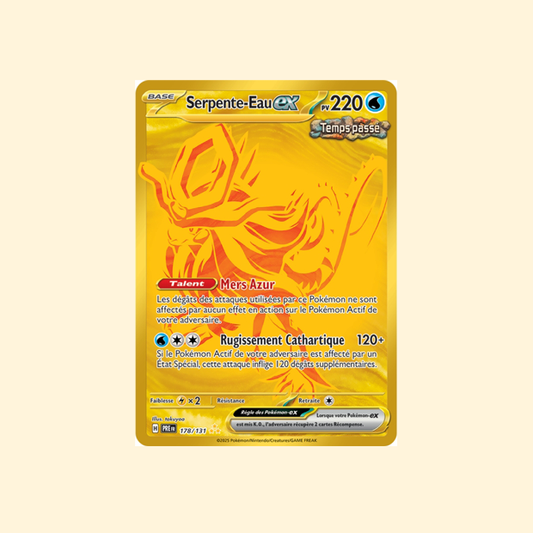 Carte Pokémon Serpente-Eau ex PRE 178/180 - Évolutions Prismatiques - Français