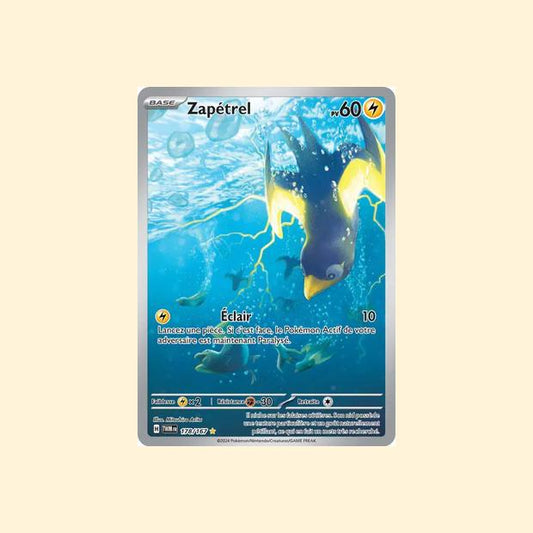 Carte Pokémon Zapétrel 178/167 - Mascarade Crépusculaire - Français