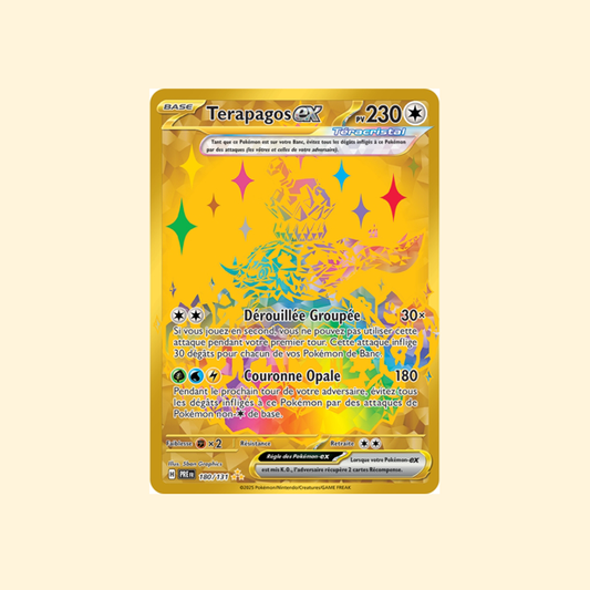 Carte Pokémon Terapagos ex PRE 180/180 - Évolutions Prismatiques - Français