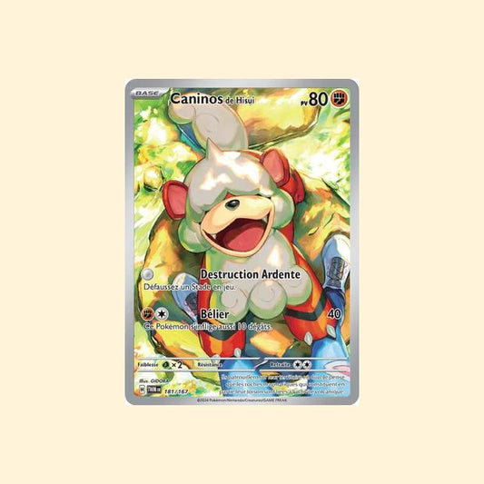 Carte Pokémon Caninos de Hisui 181/167 - Mascarade Crépusculaire - Français