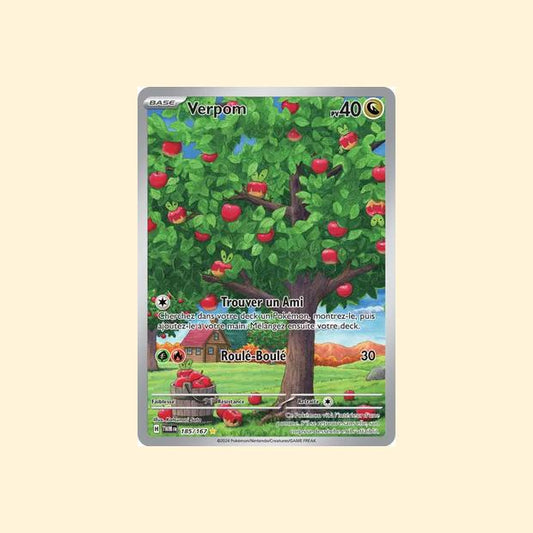 Carte Pokémon Verpom 185/167 - Mascarade Crépusculaire - Français