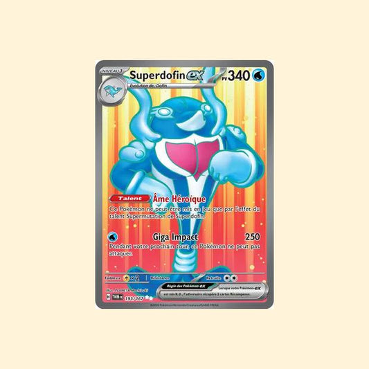 Carte Pokémon Superdofin ex 193/167 - Mascarade Crépusculaire - Français