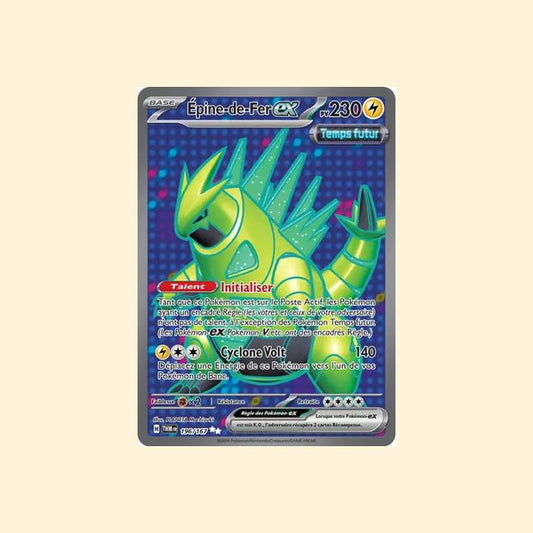 Carte Pokémon Épine-de-Fer ex 196/167 - Mascarade Crépusculaire - Français