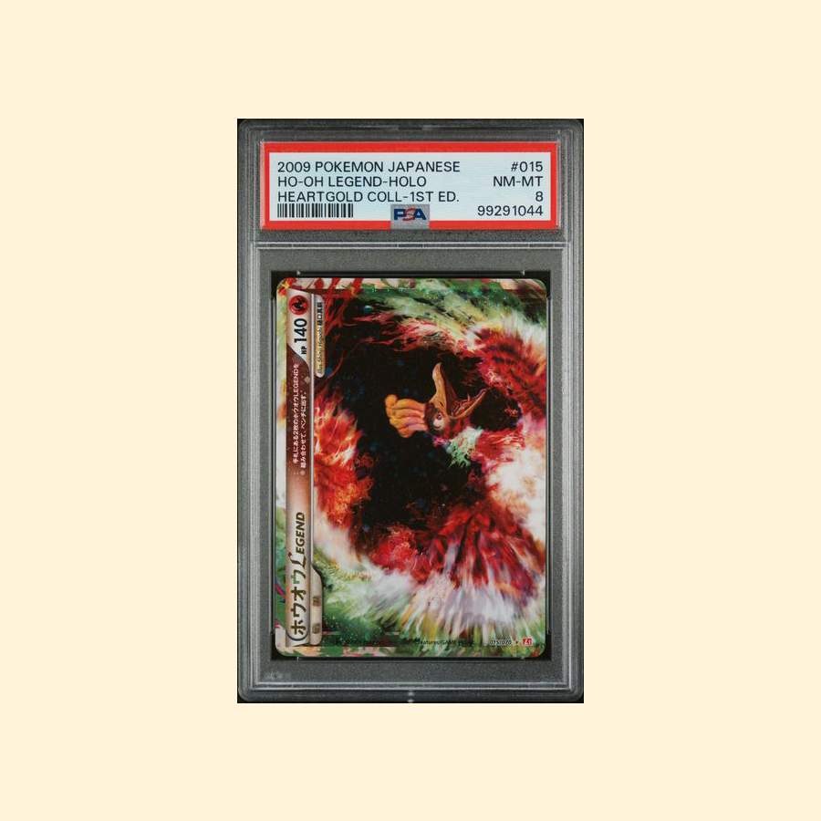 2009 Pokemon Japanese Heartgold Collection #015 Ho-Oh Legend-Holo Coll-1st Ed. PSA 8 [JP]