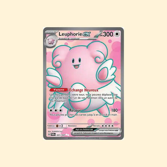 Carte Pokémon Leuphorie ex 201/167 - Mascarade Crépusculaire - Français