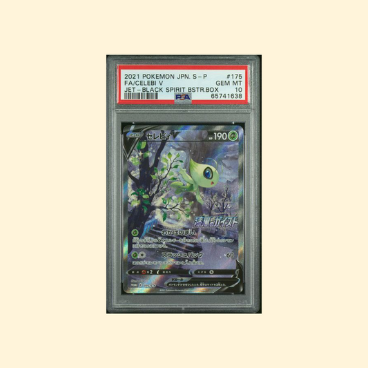 2021 Pokemon Japanese S Promo #175 Fa / Celebi V Jet-Black Spirit Bstr. Box PSA 10 [JP]
