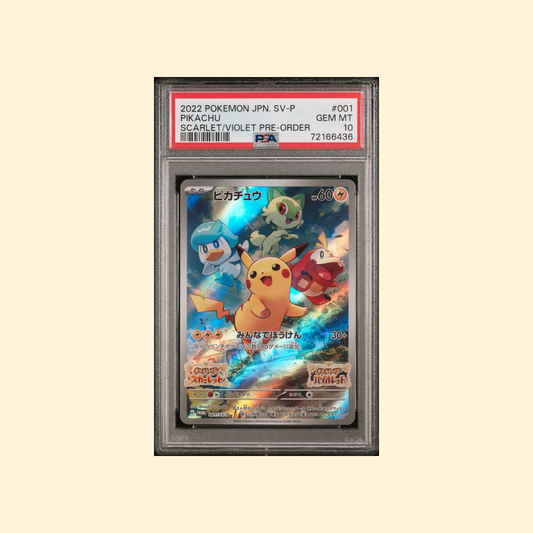 2022 Pokemon Japanese Sv Promo #001 Pikachu Scarlet / Violet Pre-Order PSA 10 [JP]