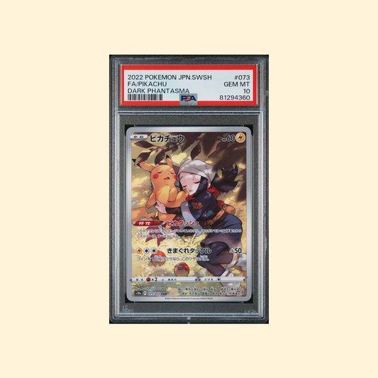 2022 Pokemon Japanese Sword & Shield Dark Phantasma #073 Fa / Pikachu PSA 10 [JP]