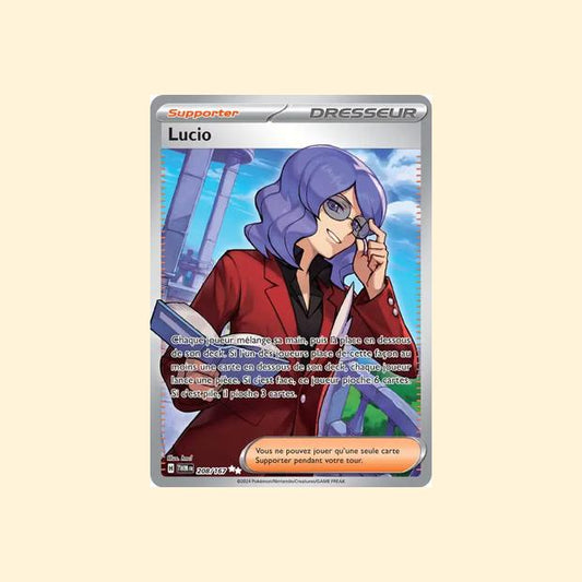 Carte Pokémon Lucio 208/167 - Mascarade Crépusculaire - Français