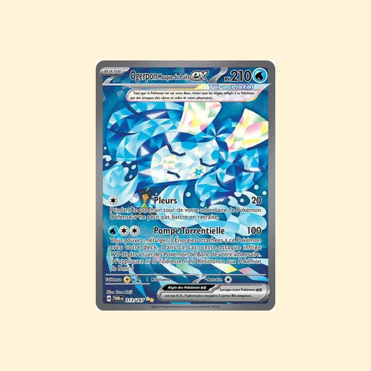 Carte Pokémon Ogerpon Masque du Puits ex 213/167 - Mascarade Crépusculaire - Français