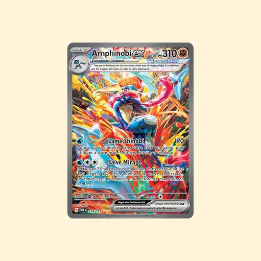 Carte Pokémon Amphinobi ex 214/167 - Mascarade Crépusculaire - Français