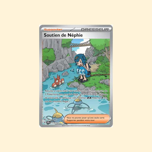 Carte Pokémon Soutien de Néphie 219/167 - Mascarade Crépusculaire - Français