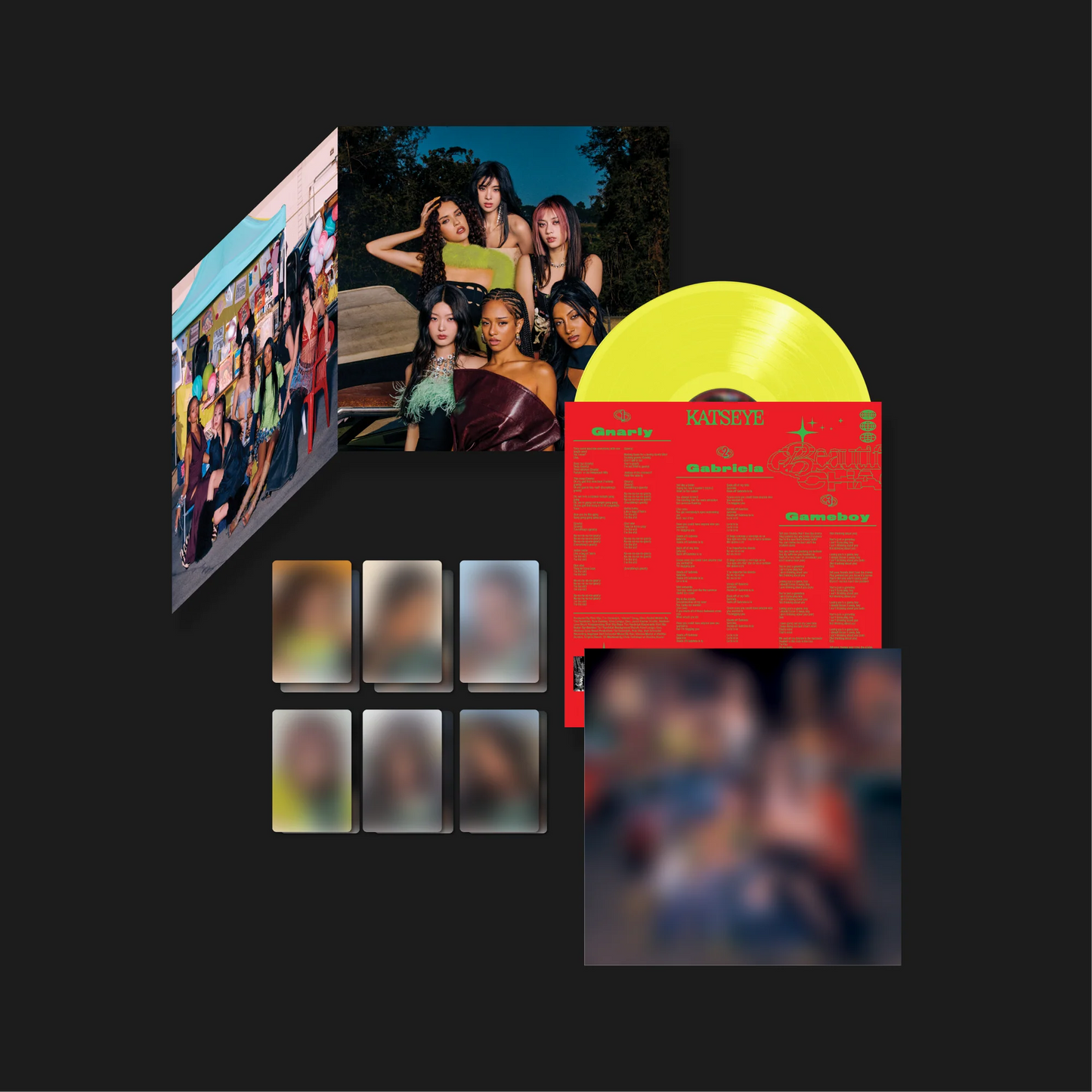 Katseye - Beautiful Chaos - Vinyle exclusivité store + Carte dédicacée