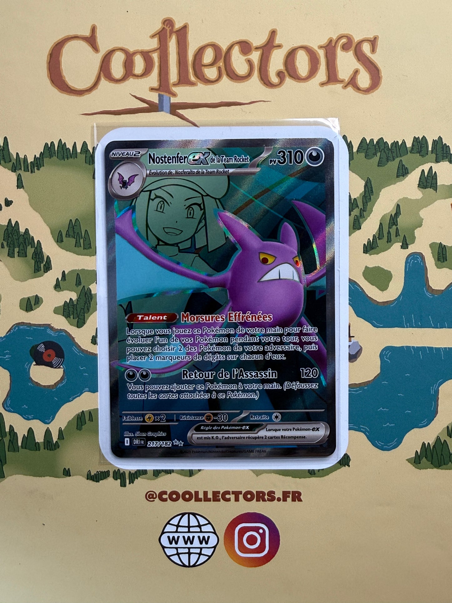 Nostenfer-ex de la Team Rocket • 217/182 • Secret Rare [FR]
