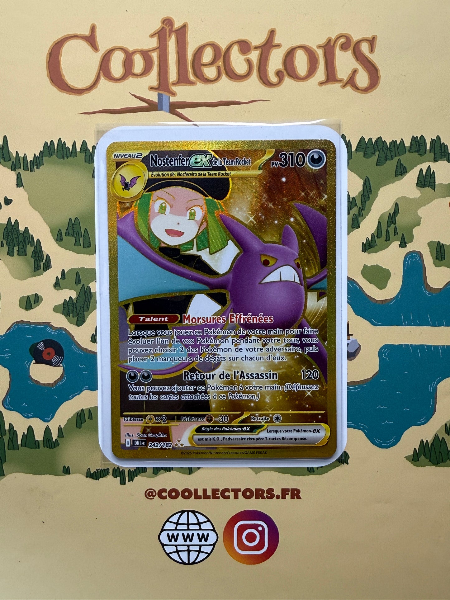 Nostenfer-ex de la Team Rocket • 242/182 • Gold Rare [FR]