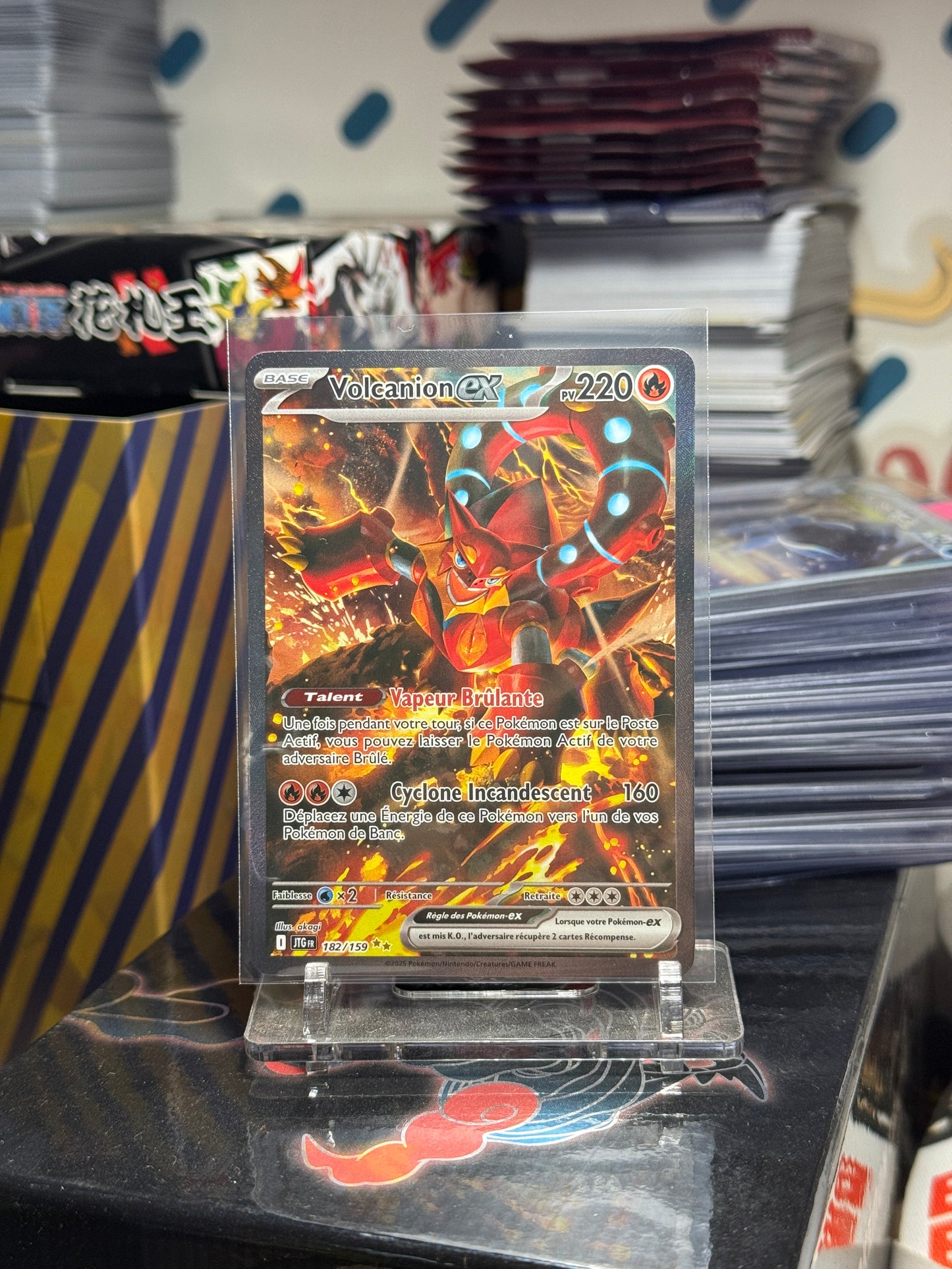 Carte Pokémon Volcanion ex JTG 182/159 - Aventures Ensemble - Français