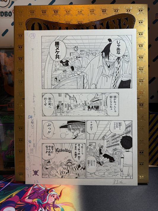 Page Originale imprimé One Piece Tome 1 P 22 Nb Edition Limitée : Romance Dawn – L’Aube de l’Aventure