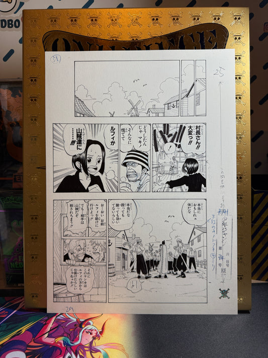 Page Originale imprimé One Piece Tome 1 P 29 Nb Edition Limitée : Romance Dawn – L’Aube de l’Aventure