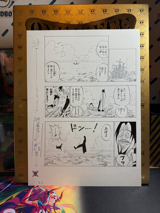 Page Originale imprimé One Piece Tome 1 P 42 Nb Edition Limitée : Romance Dawn – L’Aube de l’Aventure